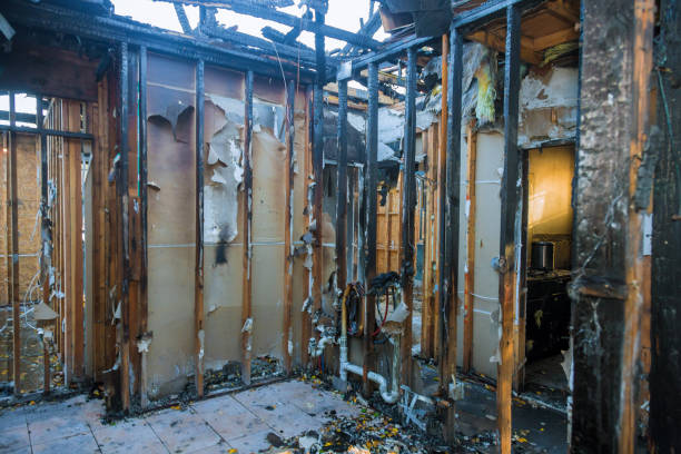 Professional Soot Cleanup technician working in Granville, OH